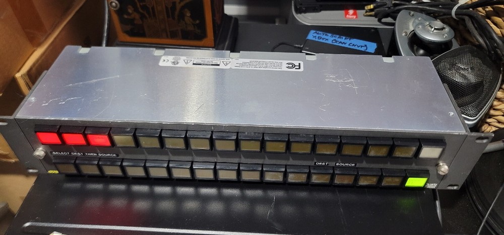 Evertz cp2048a router matrix panel