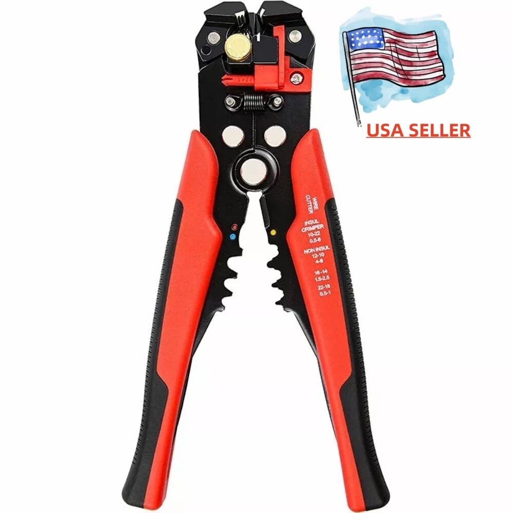 Wire Stripping Tool, Self-adjusting 8-Inch Automatic Wire Stripper/Cutting Plier