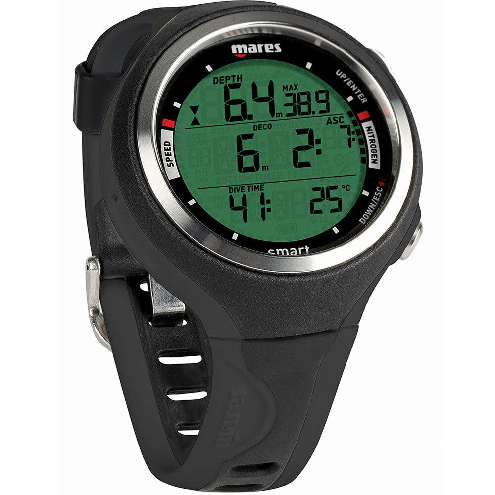 Open box Mares Smart Wrist Scuba Dive Computers-Black / Black