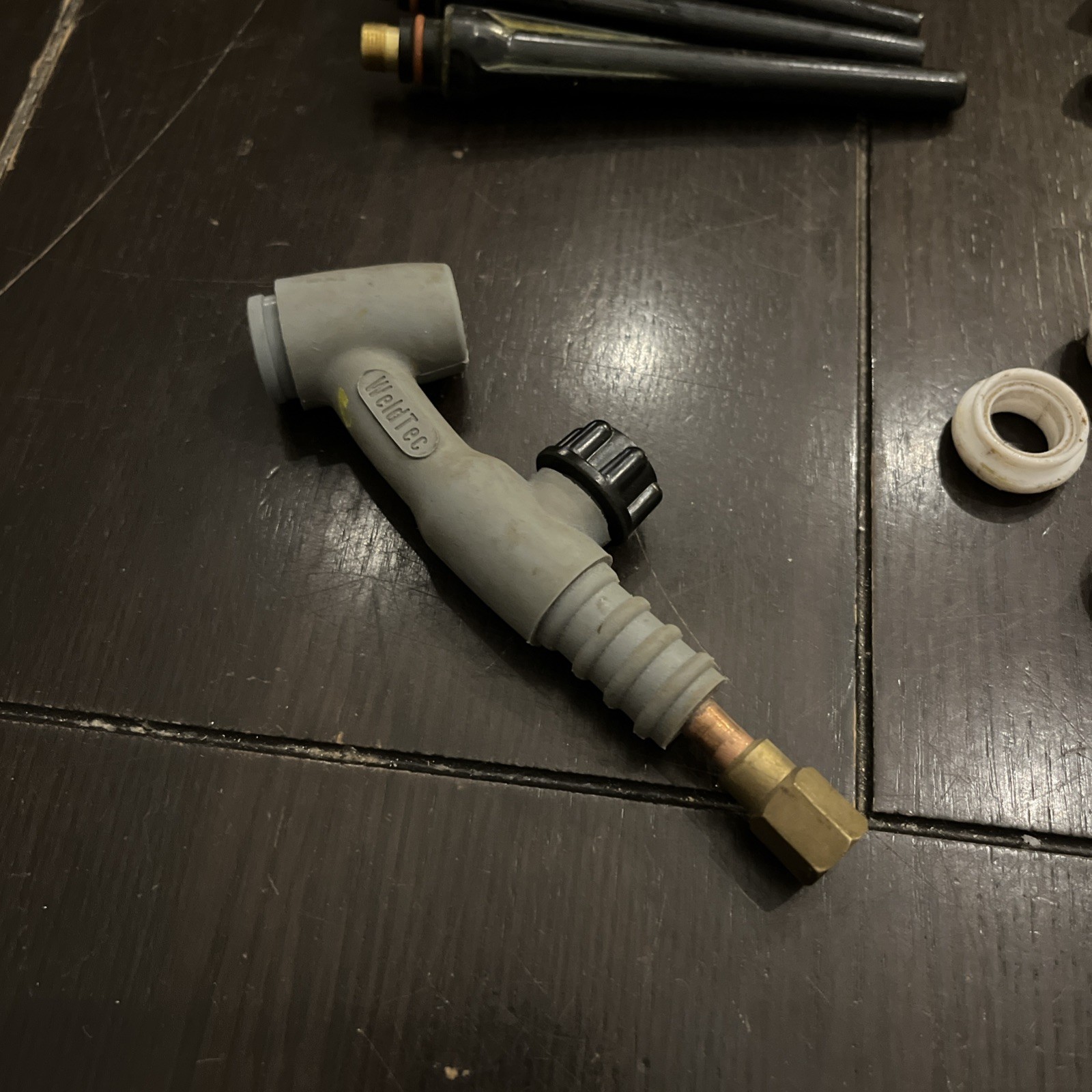 Weldtec WT-17V Torch Body Flex Valve Gas + Ceramic Nozzle Tips Cups Collet Kit