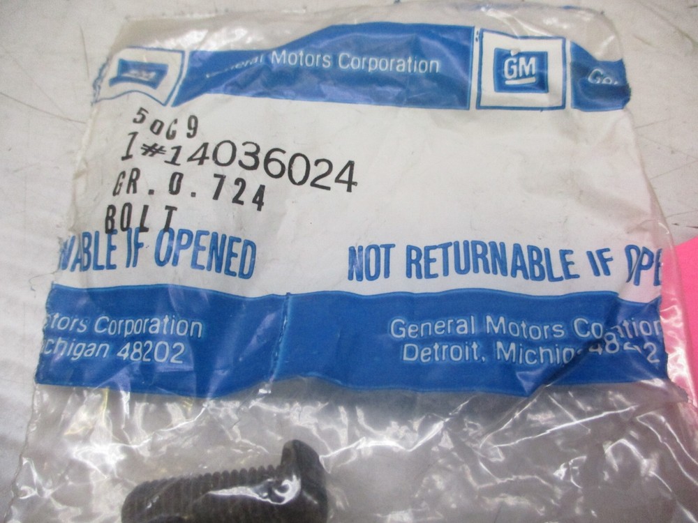 Genuine GM Multi-Purpose Bolt 14036024