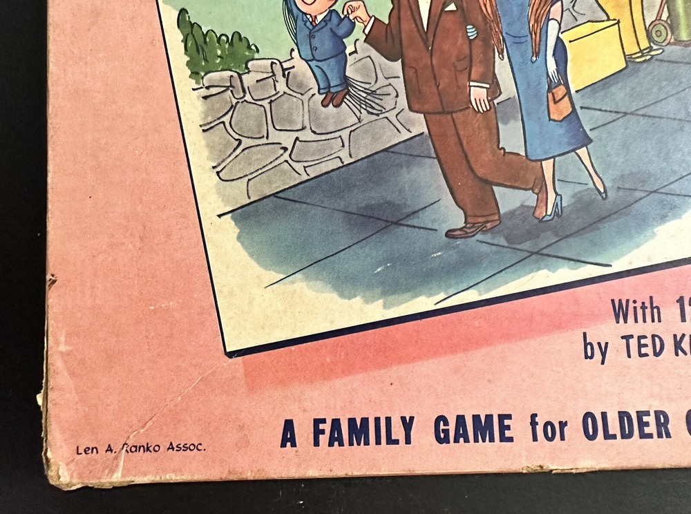 CAP-IT 1957 Cartoon Caption Game by Selchow & Righter Co.