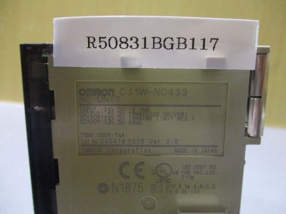 OMRON CJ1W-NC433 NC Unit Numerical Control Module USED