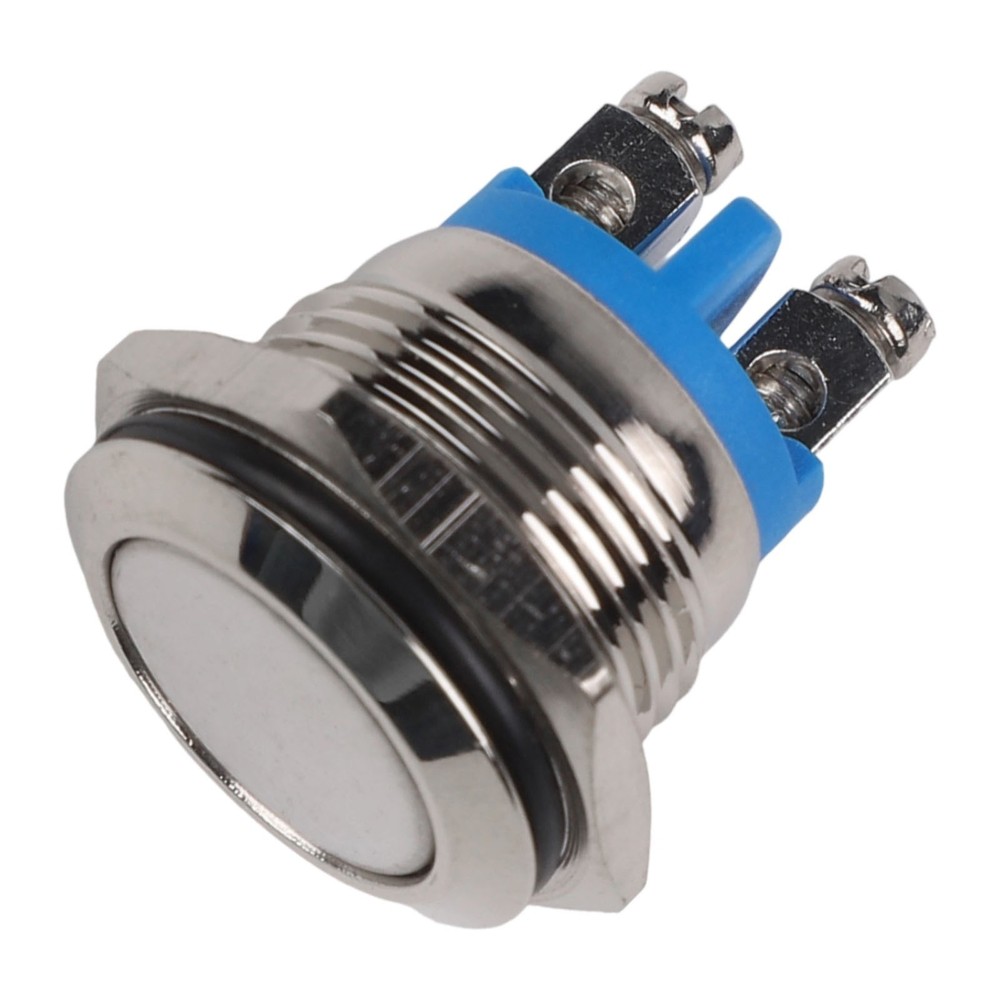 Metal Push Button Switch Latching Fixed Electric On Off Power LED Light 12V