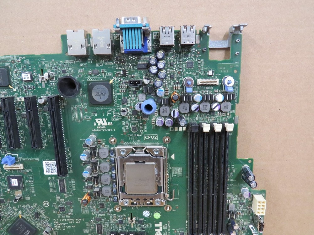 Dell 0H19HD Server Motherboard Dual Intel Xeon E5607 CPU Combo TESTED