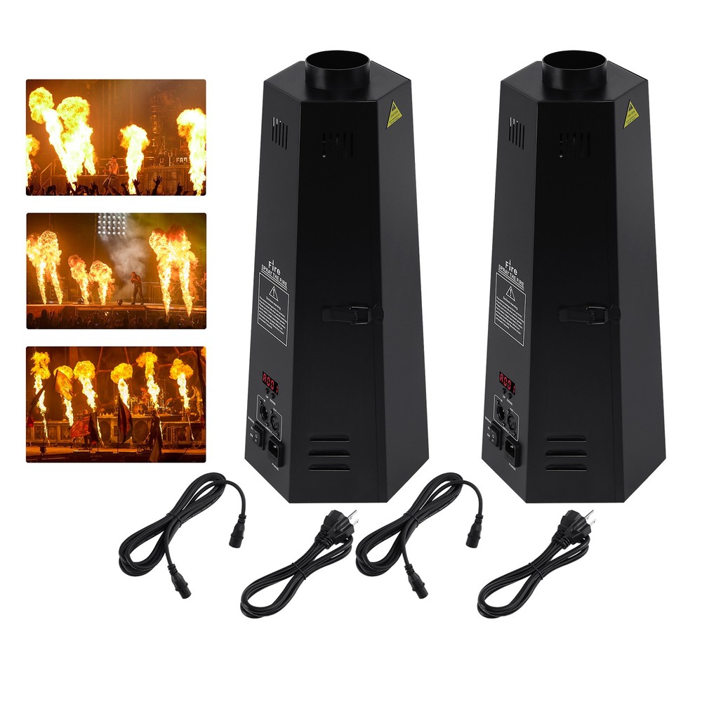 2x 200W Fire Thrower Flame Machine Projector Stage Effect Disco Concert Show