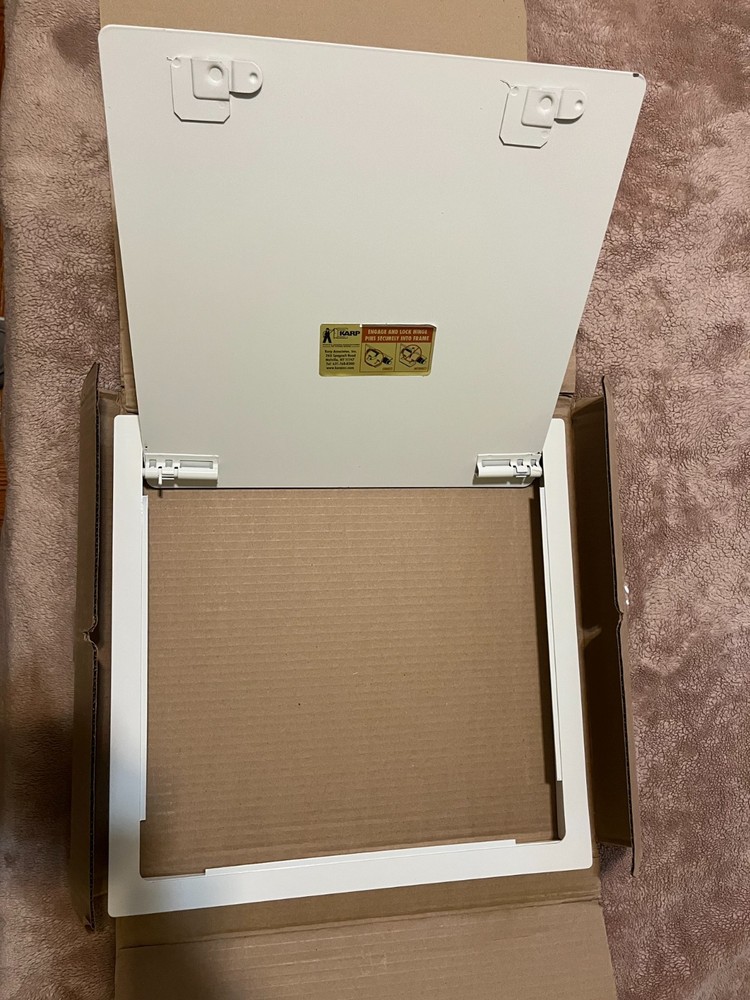 Metal Wall Ceiling Access Door Panel with Frame 16" x 16" White