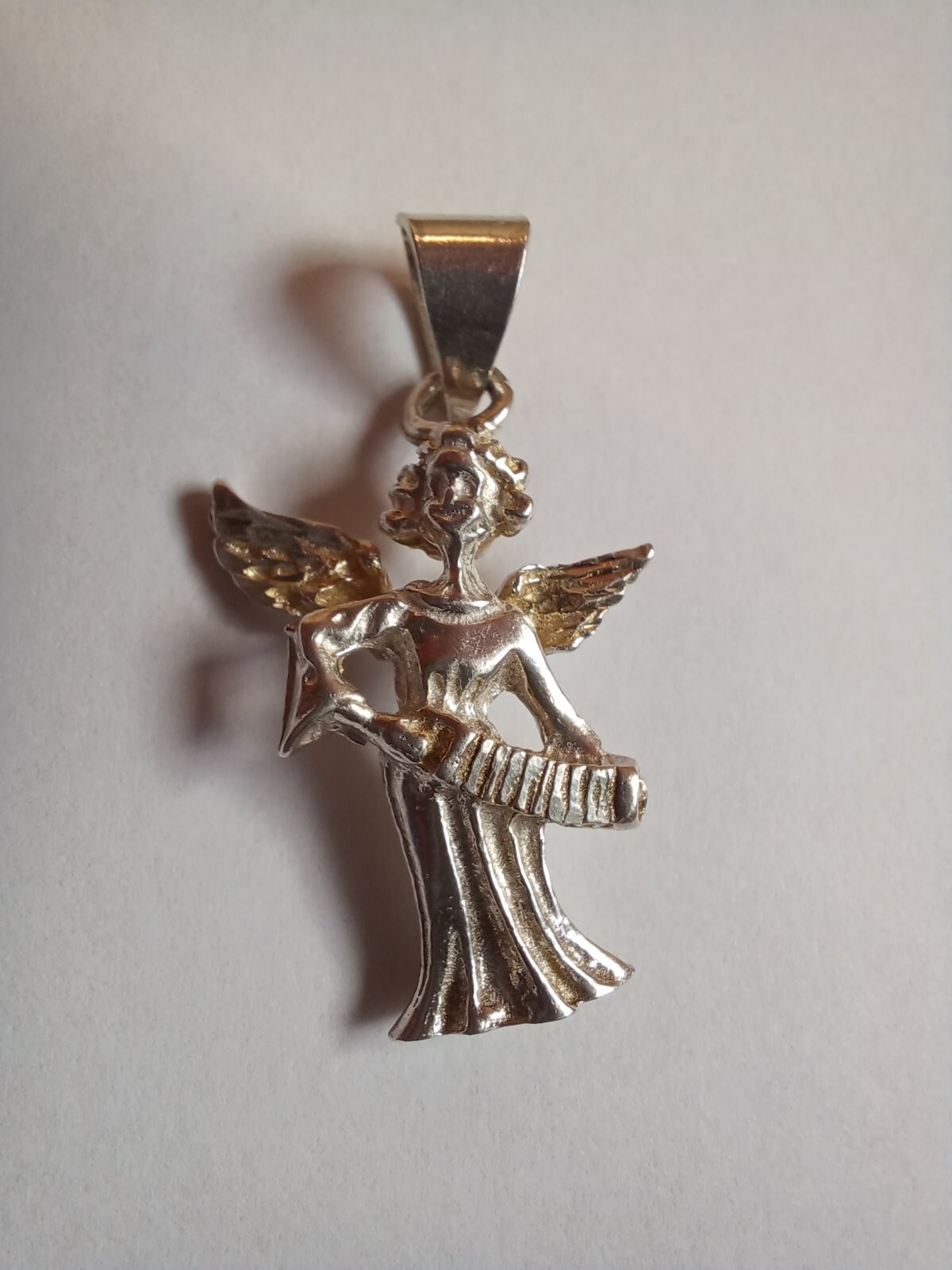 Antique Sterling Silver Angel Charm 4,81 grams