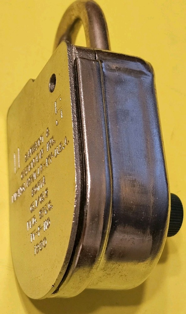 HIGH SECURITY PADLOCK COMBINATION SARGENT & GREENLEAF 8077 LOCK RARE