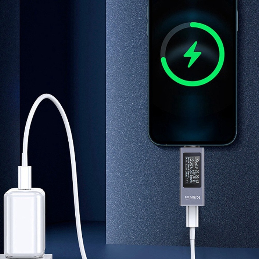 Type-C Multifunction Digital Display Ammeter Power Meter DC 4-30V 14792