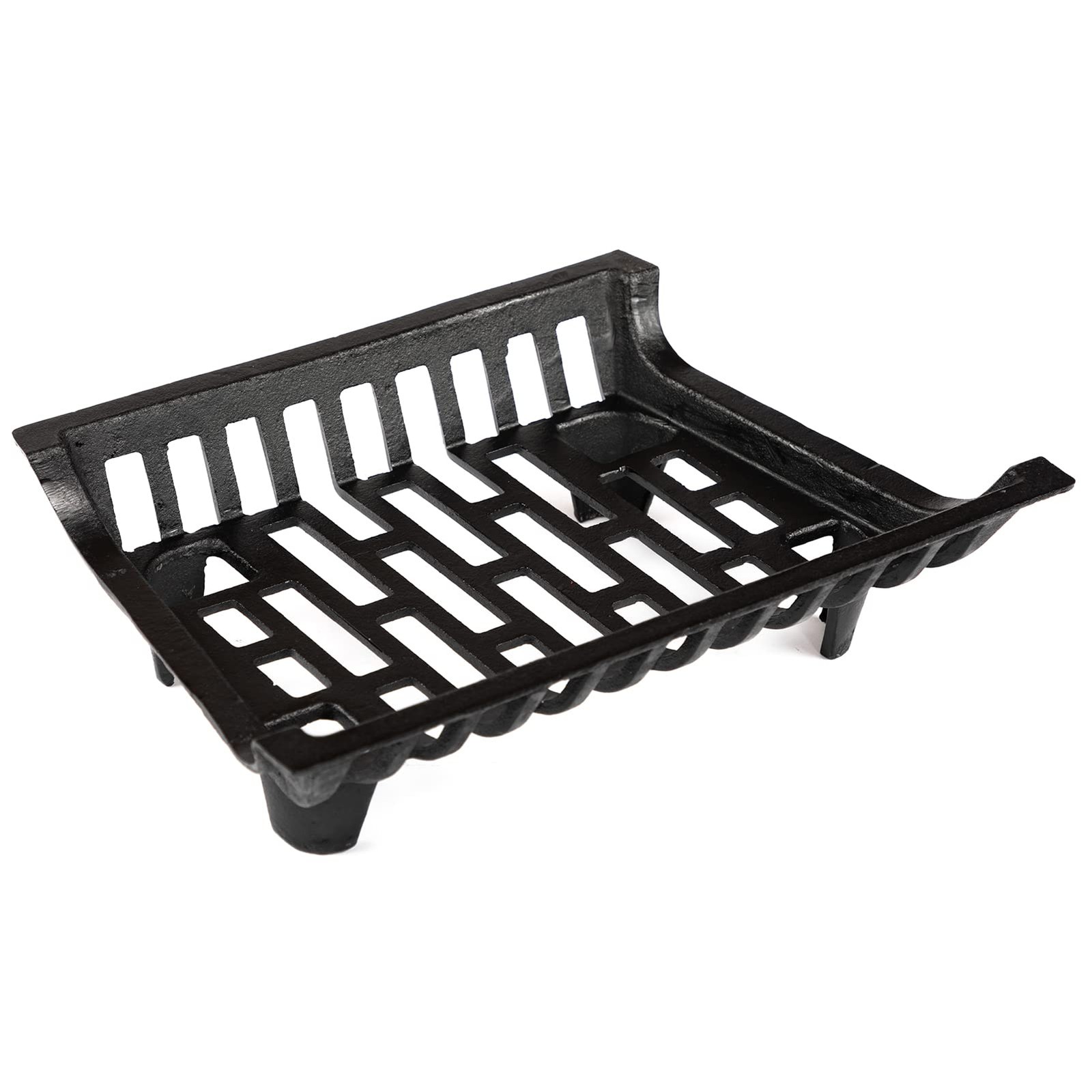 Fireplace Grate 18 inch Cast Iron Fire Place Grates Heavy Duty Wood Stove Chi...
