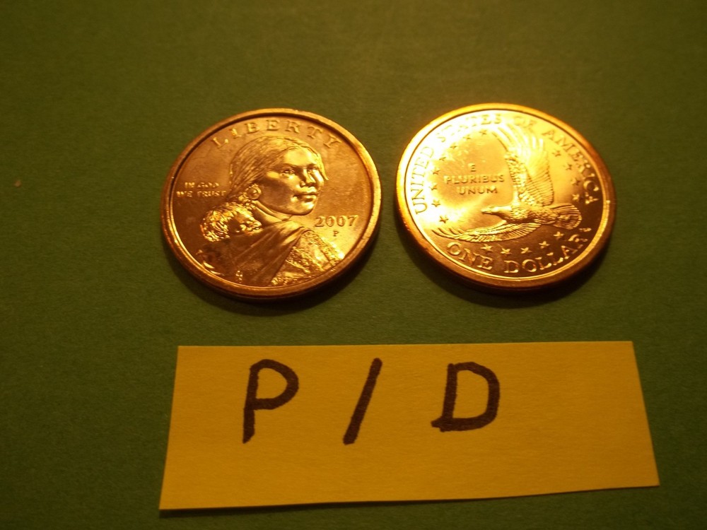 Native American Dollar Set  2007  P, D Unc.