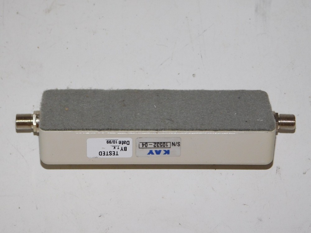 Kay Elemetrics 847 Attenuator 9 Step Toggle Switch 75 Ohm 1 GHz 3W Module Unit