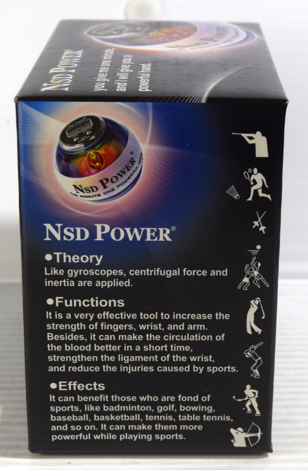 NanoSecond NSD POWER SPINNER PB-188SC Gyroscopic PowerBall & Digital LCD Counter