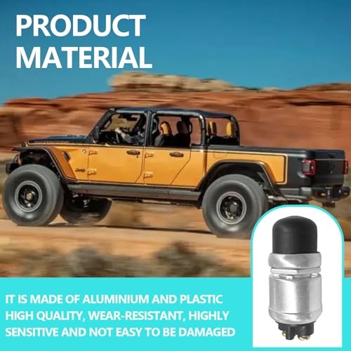 12V 50A Engine Start Push Button, Waterproof Horn Button Momentary Start