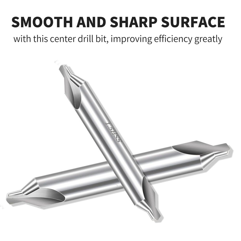 Aleric Center Drill Bits Set - High Speed Steel Kit...