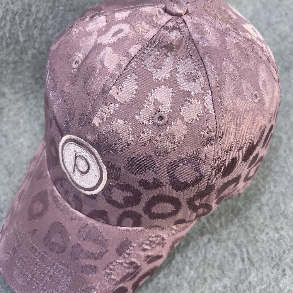Pure Barre Pink Leopard Print Baseball Cap Hat Adjustable Strap OSFM