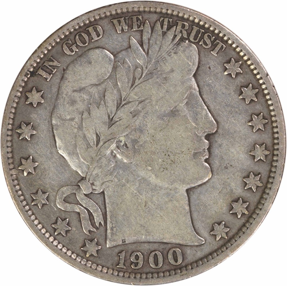 1900 Barber Silver Half Dollar VF Uncertified #213