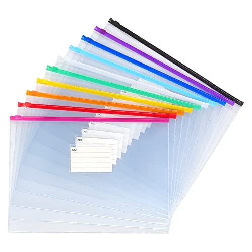 10 Pack Plastic Envelope Poly Zip Envelop Plastic Envelopes Files Zipper A4