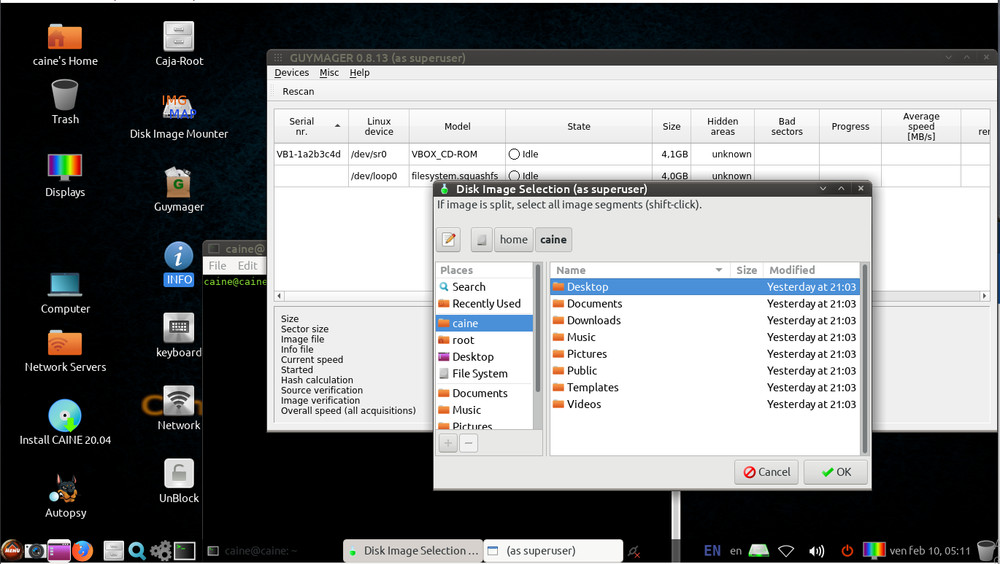 CAINE 13.0 Bootable USB – UEFI & Legacy LIVE/INSTALLER – Digital Forensics Linux
