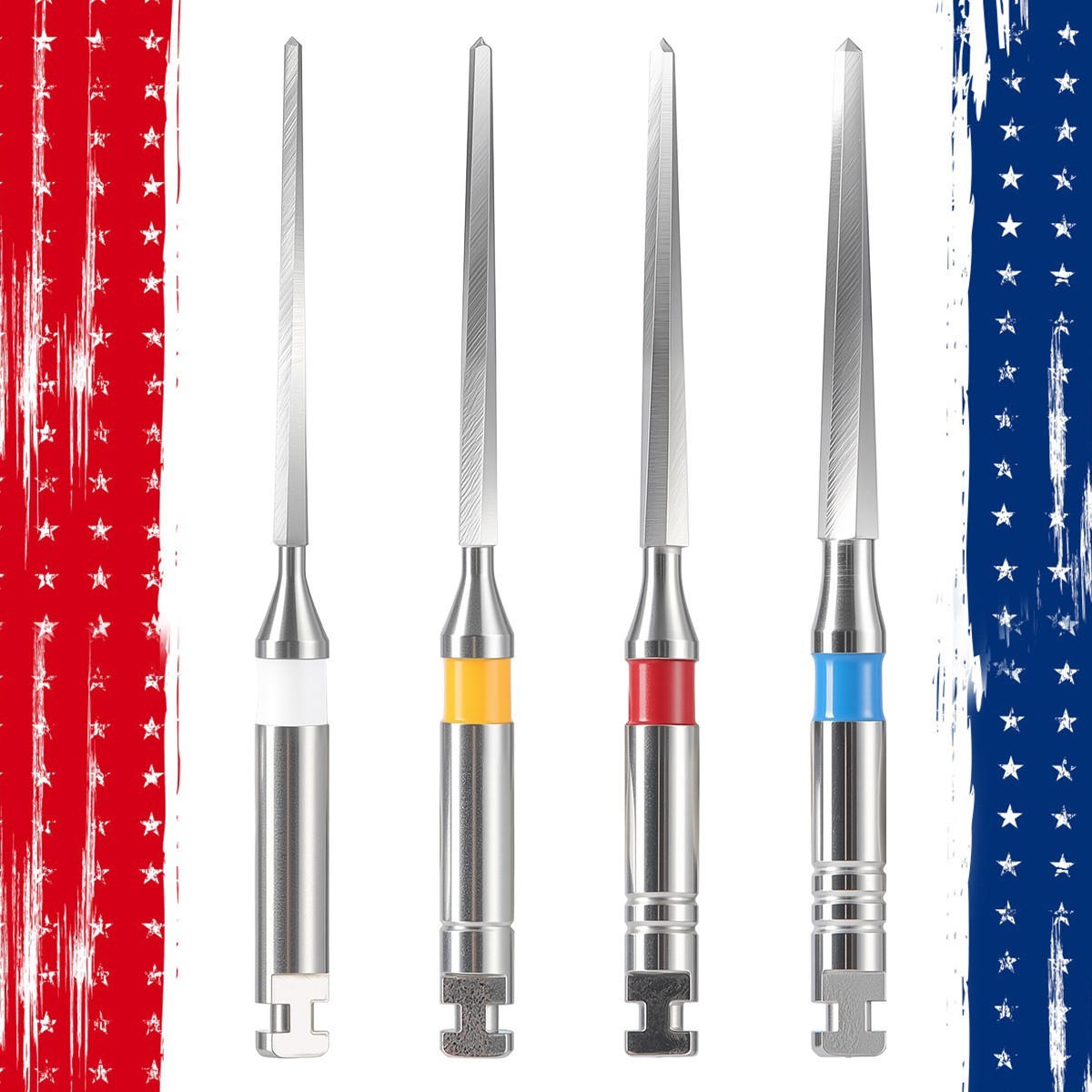 Dental Endodontic F Drill Reamers Fiber Post Drills Reamer 32mm 1-4# AZDENT