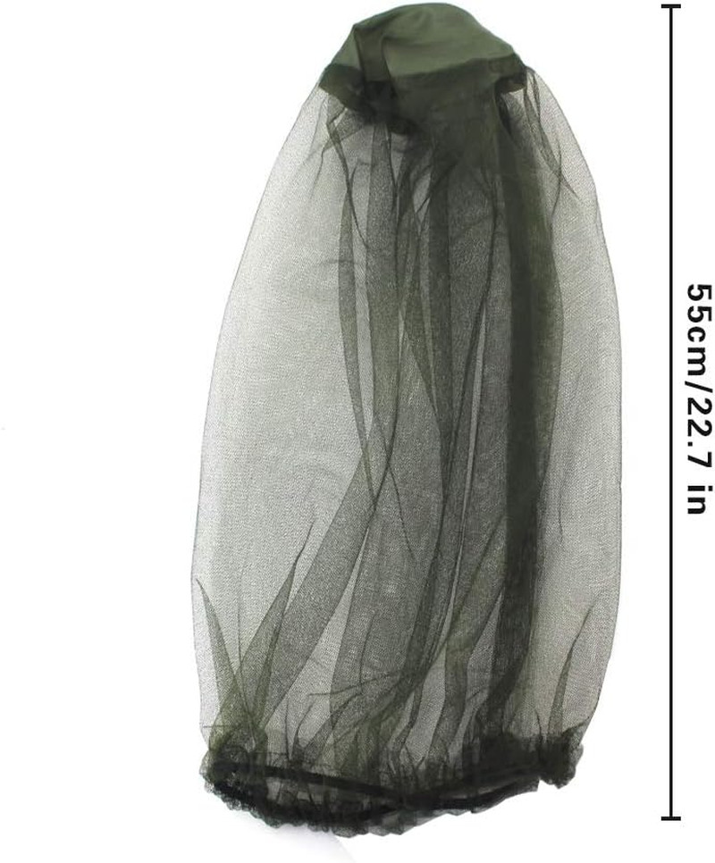 5 Pack Premium Mosquito Head Net Mesh Hat Face Netting Lightweight Durable Prote
