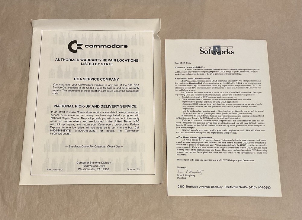 GEOS 128 Graphic Environment Operating System for the Commodore 128 Softworks