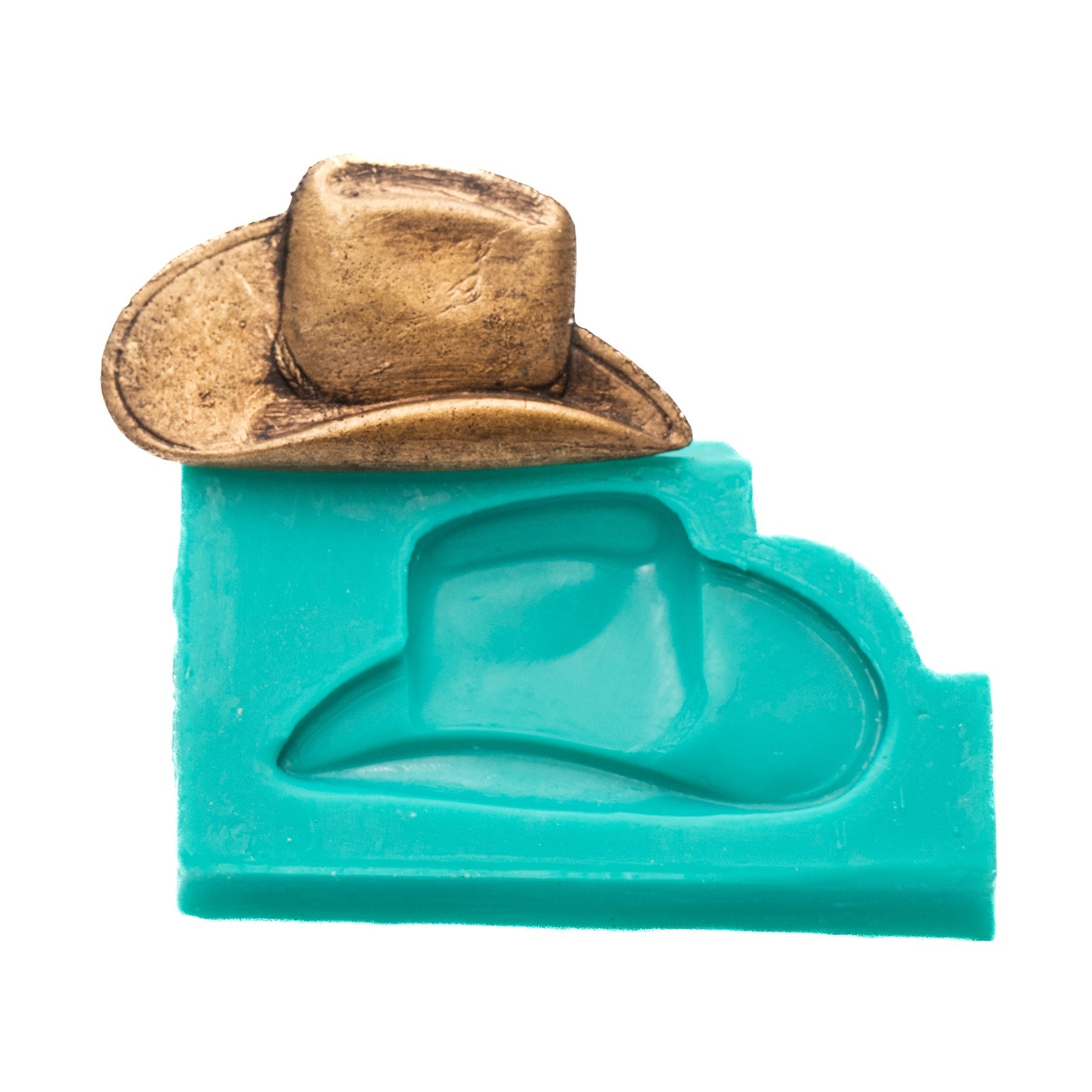Cowboy Hat Silicone Mold Jewelry Polymer Clay Resin Food Fondant Candy   (925)