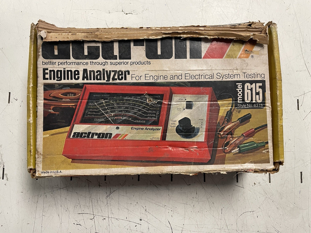 VTG Actron 615 Engine Analyzer & Electrical System Testing W/ Box + Manual