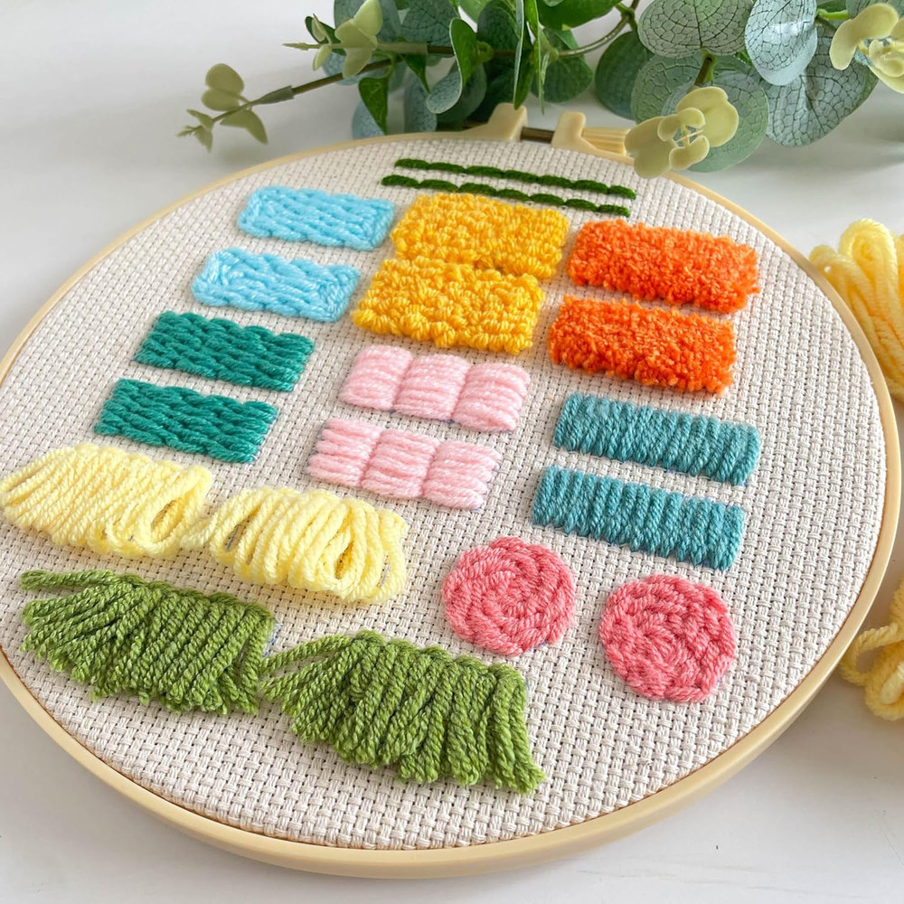 Punch Nedle Kit,Punch Needle Kits Adults Beginner,Learn Various Needlework Techn