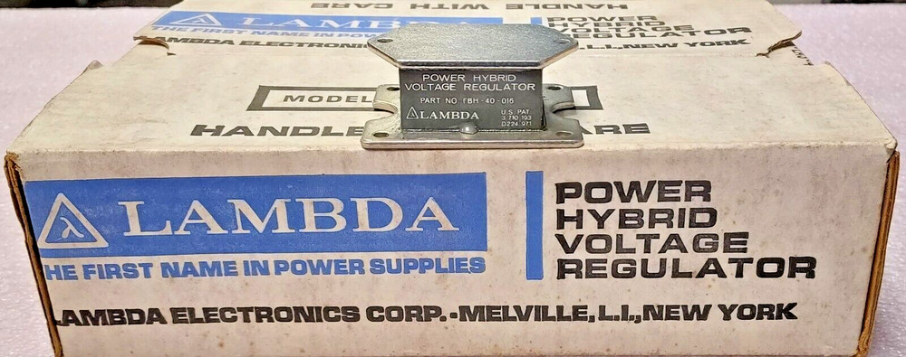 '1 PIECE' PN# FBH-40-016, FBH40-016, FBH-40-16 - LAMBDA -VOLTAGE REGULATOR