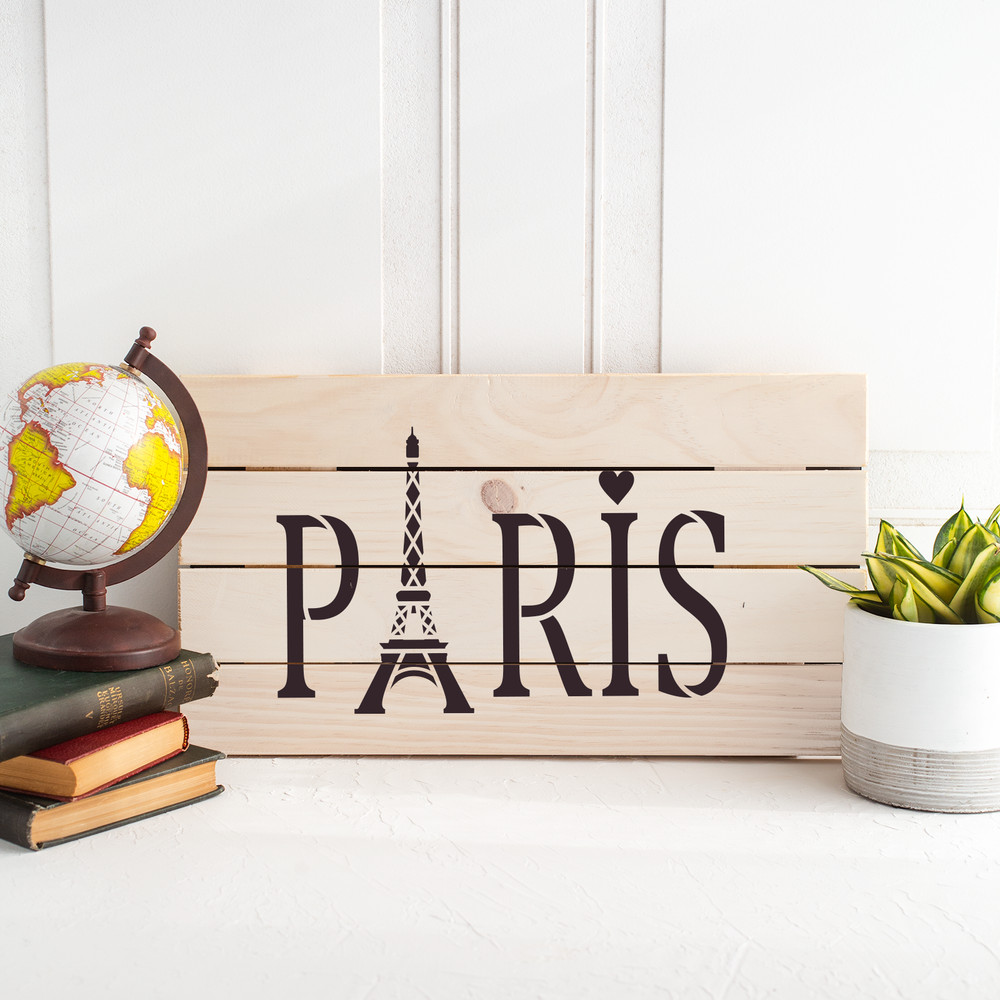 Paris Stencil - Durable & Reusable Mylar Stencils