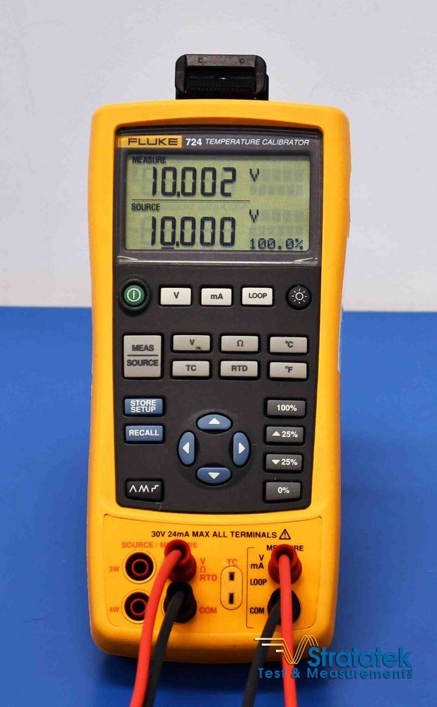 Fluke 724 Process and Temperature Calibrator NIST Calibrated with Data