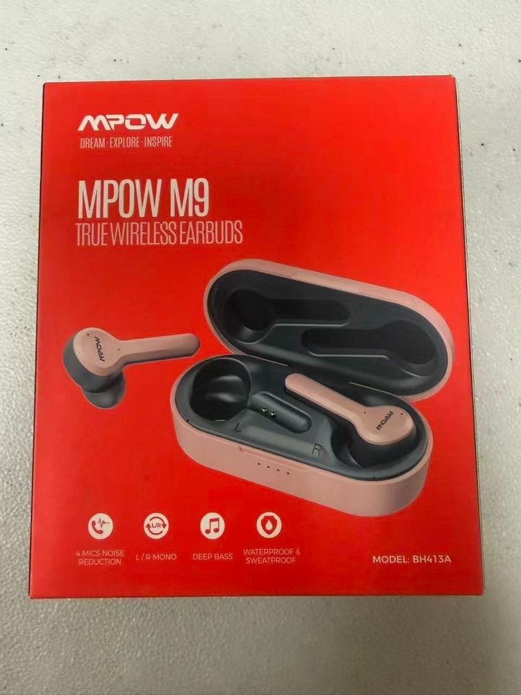 Mpow M9 Wireless Earbuds With Charging Cas Bluetooth 5.0 Earphones For Iphone