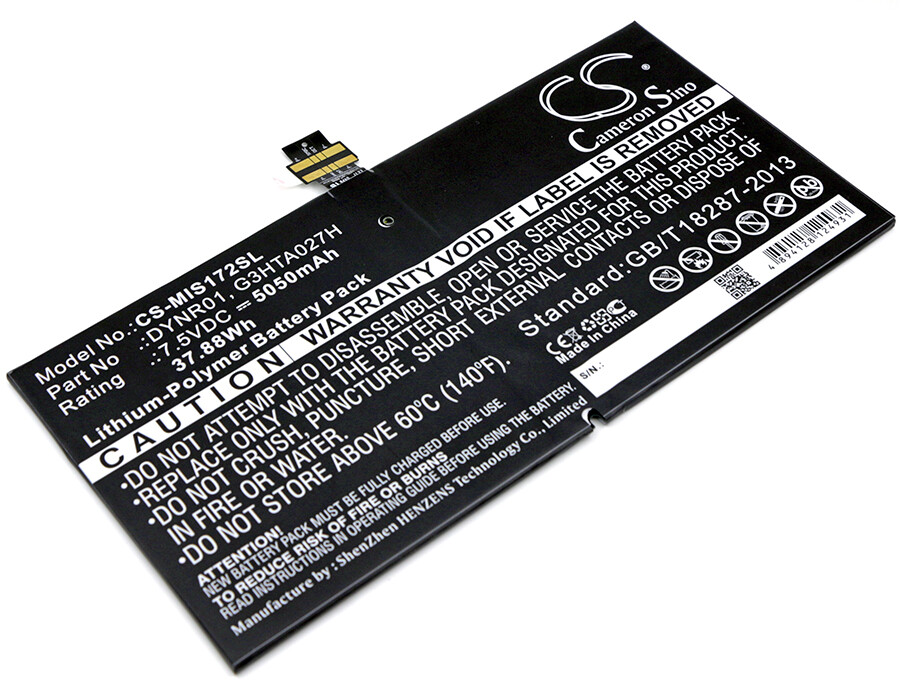 Battery for Microsoft 1724,Surface 4,Surface Pro 4,Surface Pro 4 1724 DYNR01