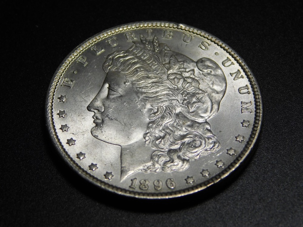 OLD WEST US COINS 1896 MORGAN SILVER DOLLAR