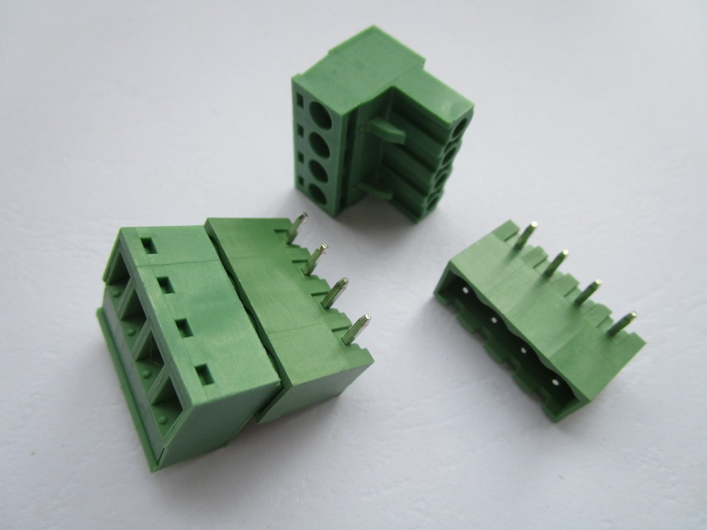 10 pcs Close Angle 4pin 5.08mm Screw Terminal Block Connector Pluggbale Type