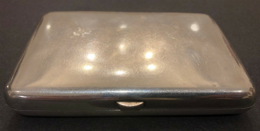 Antique Imperial Russian Engraved 84 Silver Cigarette Case