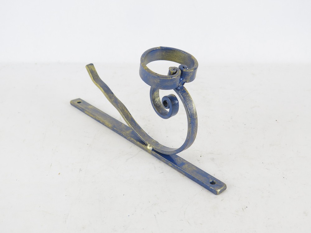 2 Single Wall Coat Racks Vintage Wrought Iron CH16 C