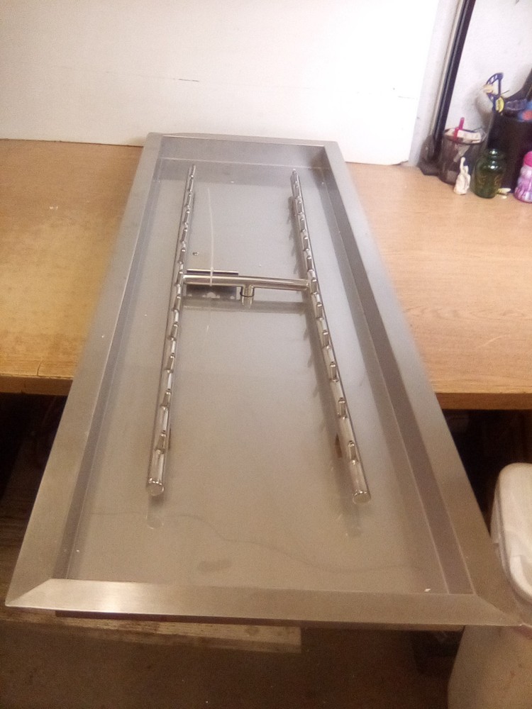 Stanboil 48" X 14" Rectangle Drop-In Fire Pit Pan "READ DESCRIPTION"