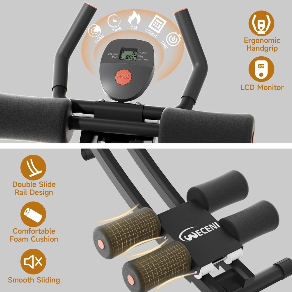Ab Machine, AB Trainer Machine,Workout Equipment for Home Gym Strength Training,