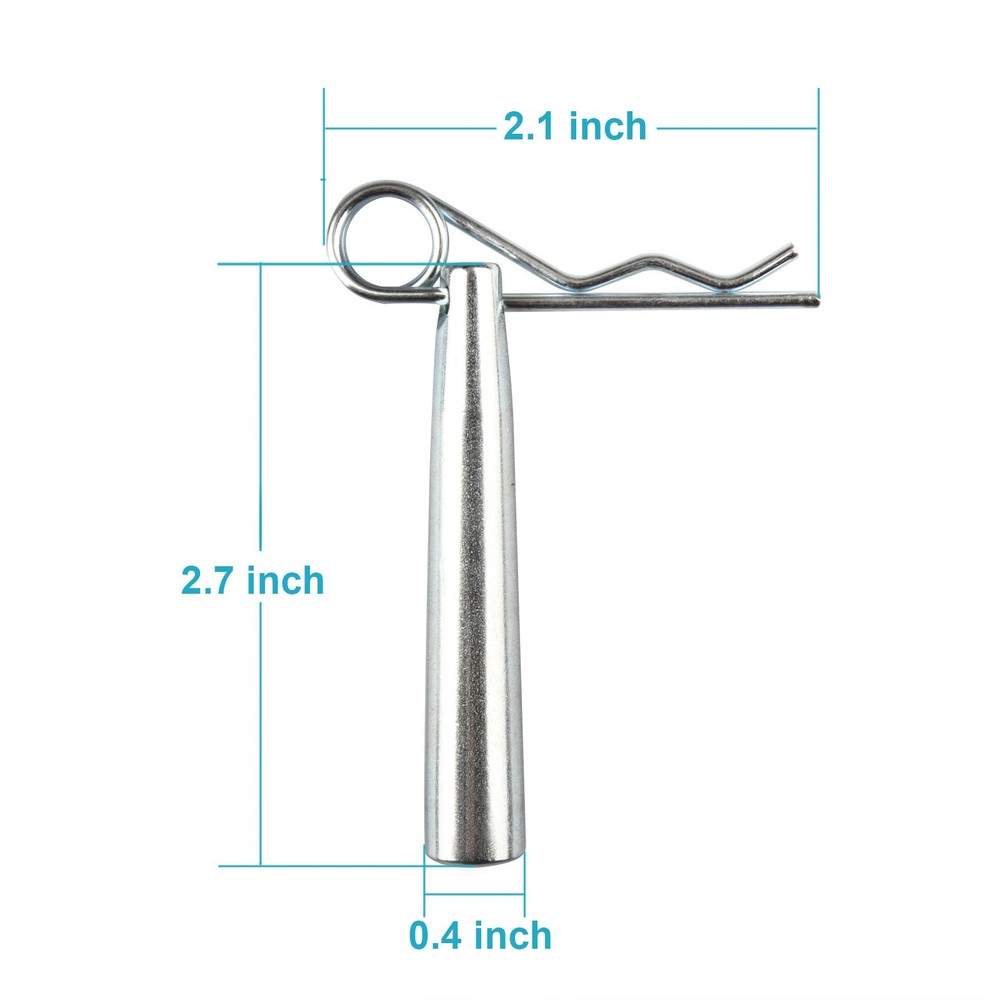 OTTFF 30 Sets Conical Coupler Pins with R-Clip, Stage Lights Truss Silver