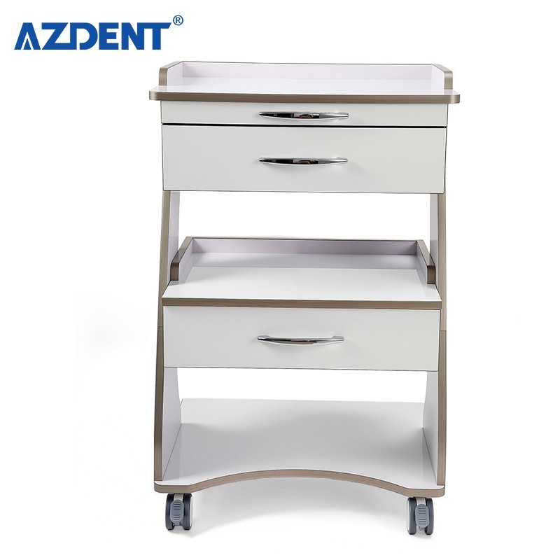 Dental Médico Carro Mueble de Almacenamiento con Cajones y Toma de Corriente