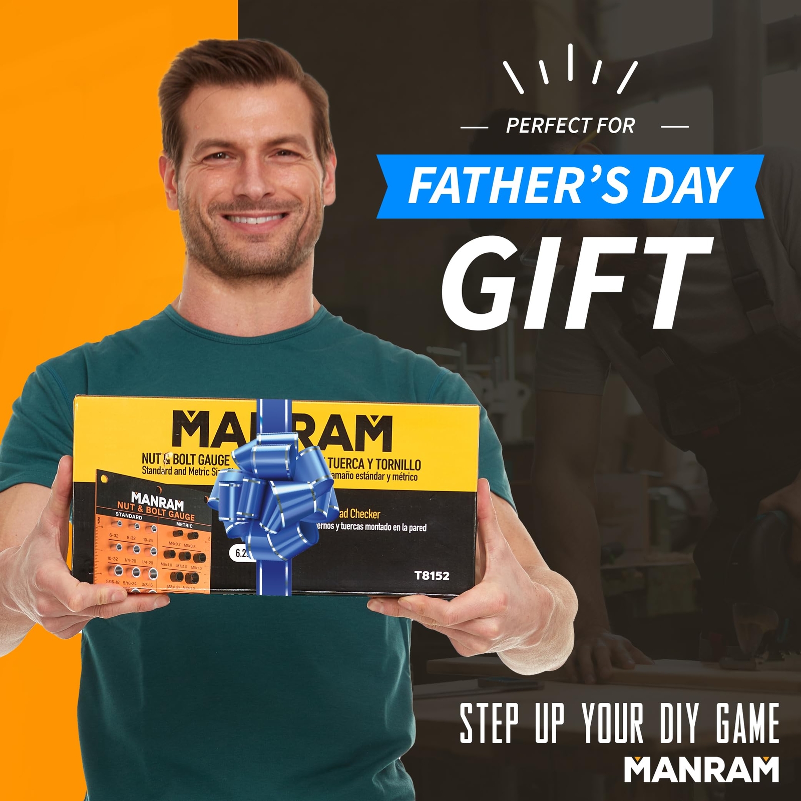 Thread Checker with All-Metal Board,Nut & Bolt Thread Checker,Bolt Size & Thread