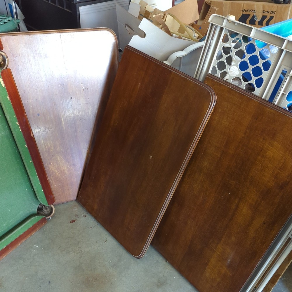 Antique J & E ascott Slate Bed Snooker Pool Table/Dining Table