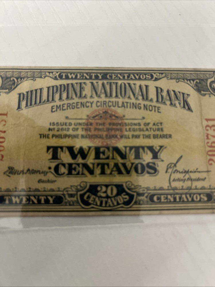 Philippines 20 Centavos 1917