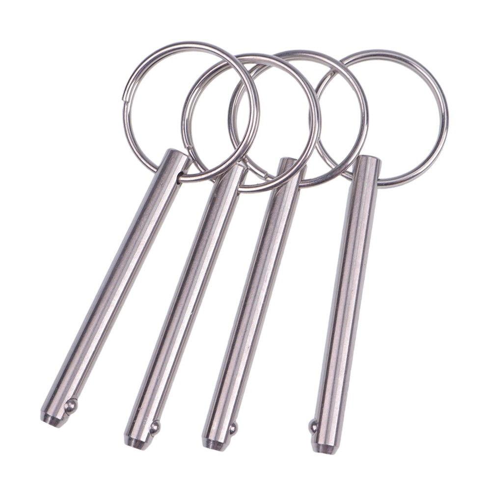 ZTUOAUMA 4X 1/4'' Diameter Simple Insert Quick Release Overall 2'', Silver