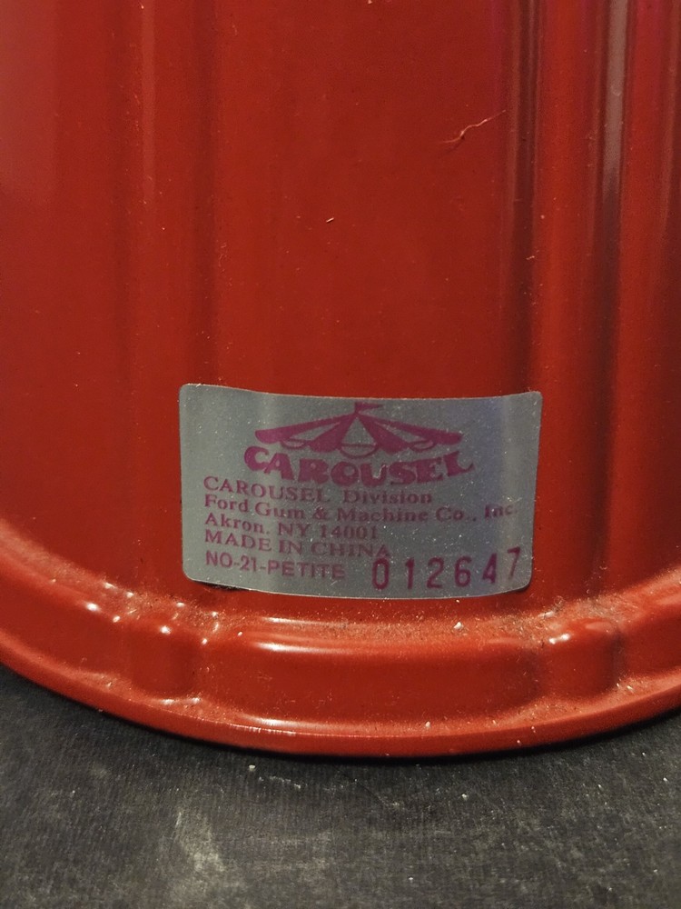 Carousel Gumball Bank Vending Machine Stand- Missing Bottom Cap