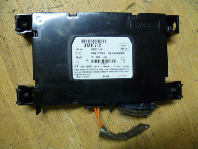 2010 Volvo s80 BLUETOOTH MODULE  31310713AA