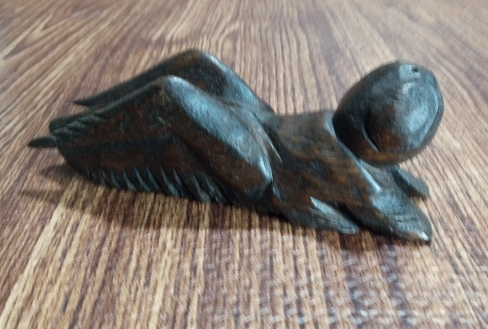 Large Hand-Crafted Cricket Wood